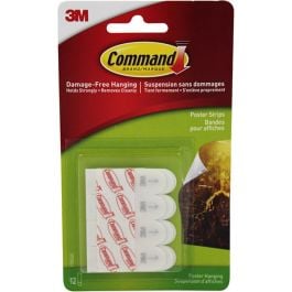 Buy 3M COMMAND Poster Strips 12Pcs 24/ Pack 17024C-MH online for sale ...