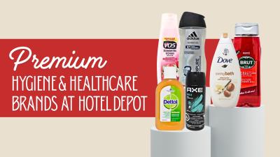 Shop Premium Hygiene & Healthcare Brands at Hotel Depot